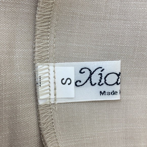 Xiaolizi Fit & Flare Modest Dress Retro Style  Short sleeve Neutral Small - Picture 9 of 11